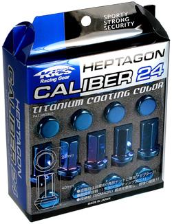 Project Kics WHPC03 12X1.25 Titanium Blue Caliber Lug Nut