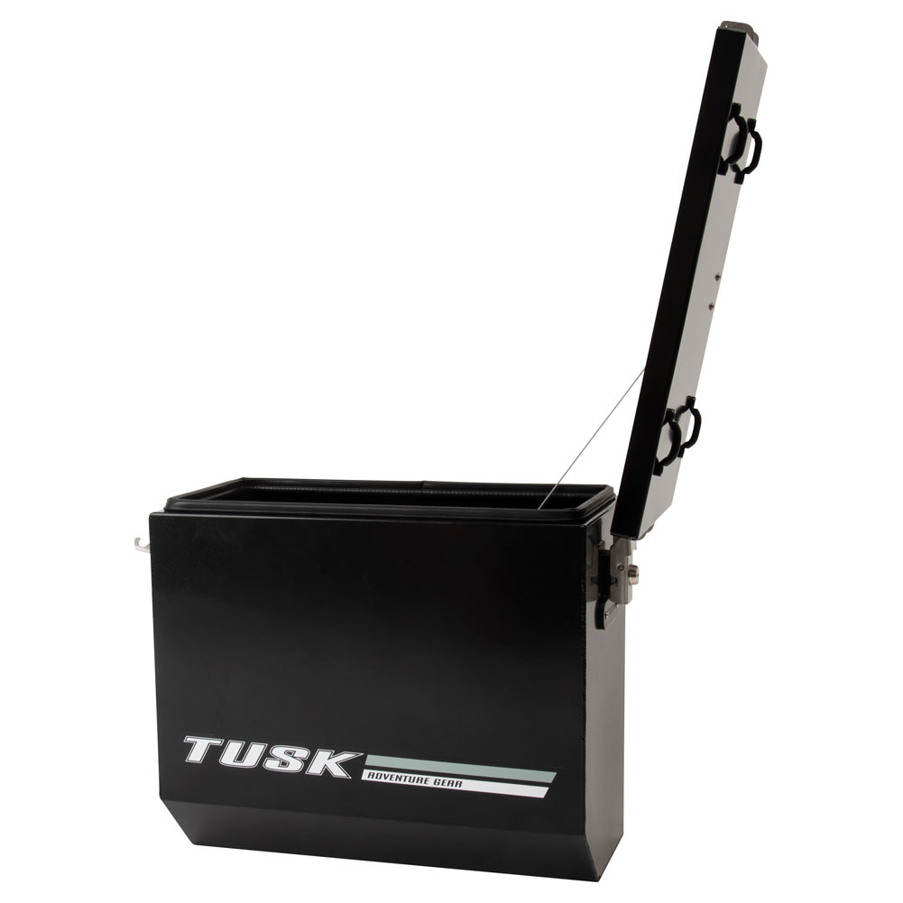 Tusk 1467340148 Aluminum Panniers with Pannier Racks V2 Large Black