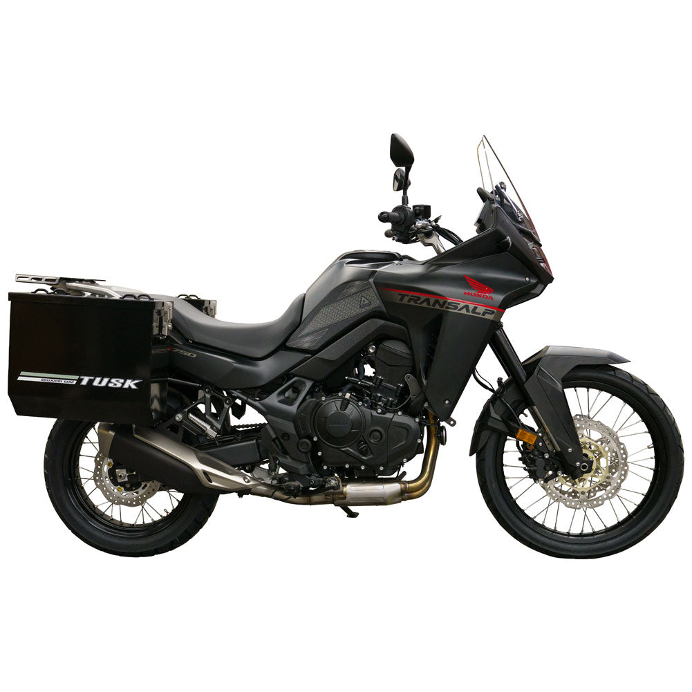 Tusk 1467340193 Aluminum Panniers with Pannier Racks V2 Large Black