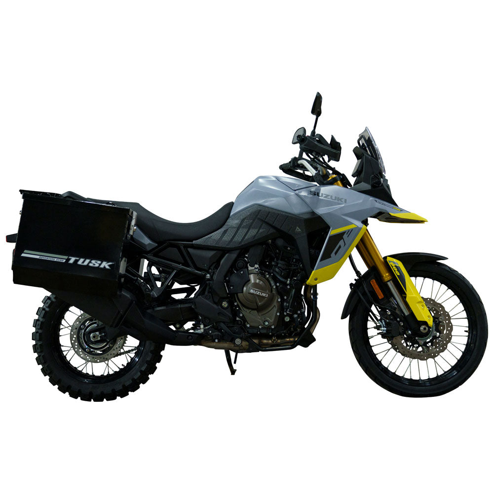 Tusk 1467340192 Aluminum Panniers with Pannier Racks V2 Large Black