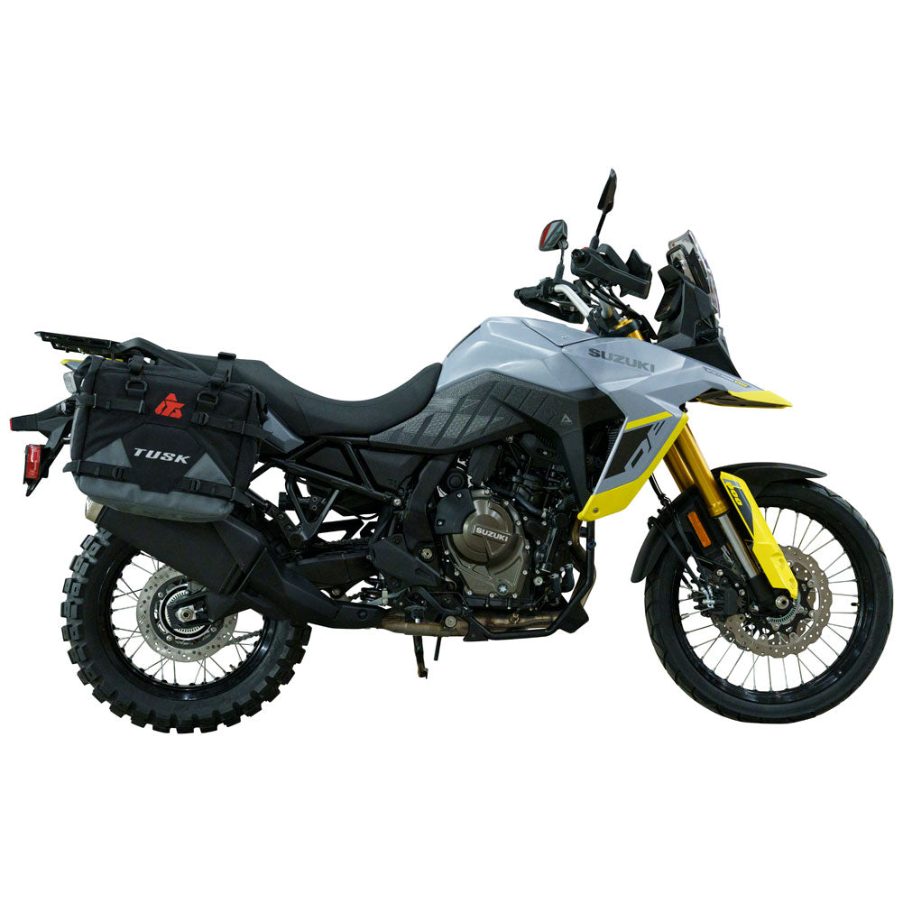 Tusk 2006110049 Pannier Racks with Tusk Pilot Pannier Bags Black/Grey