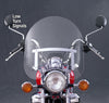 National Cycle NC125A Harley XL/FXR/D/17-25 Hon/07-24 Kaw Dakota 3 w/Low Turn Signals Windshield-Clr