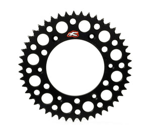 Renthal 191U-420-51GEBK fits Kawasaki Rear Grooved Sprocket Black 420-51P Teeth