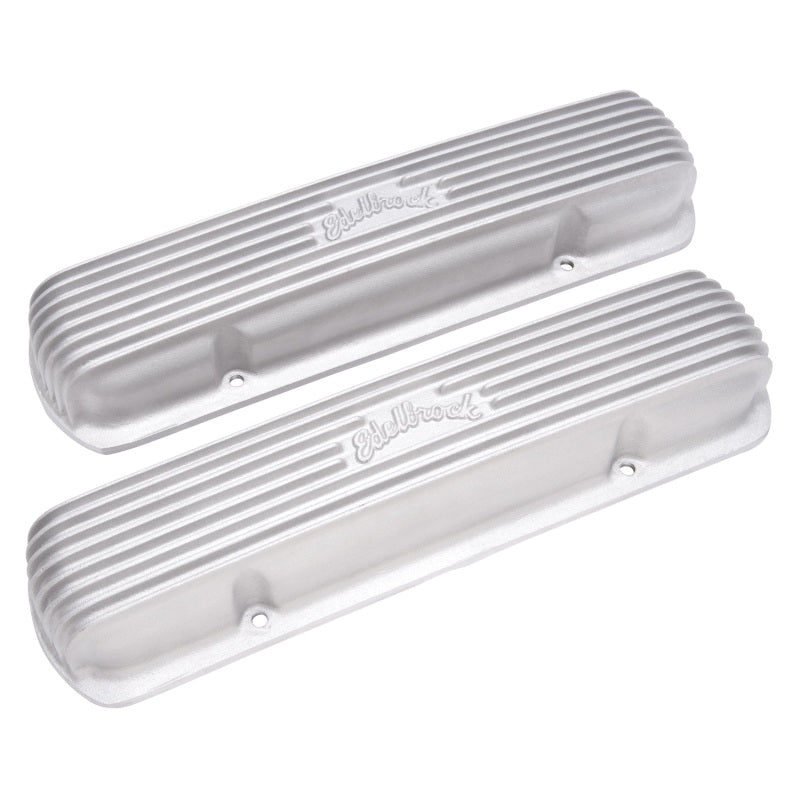 Edelbrock 41309 Valve Cover Classic Series fits Pontiac 1962-1979 301-455 CI V8 Satin