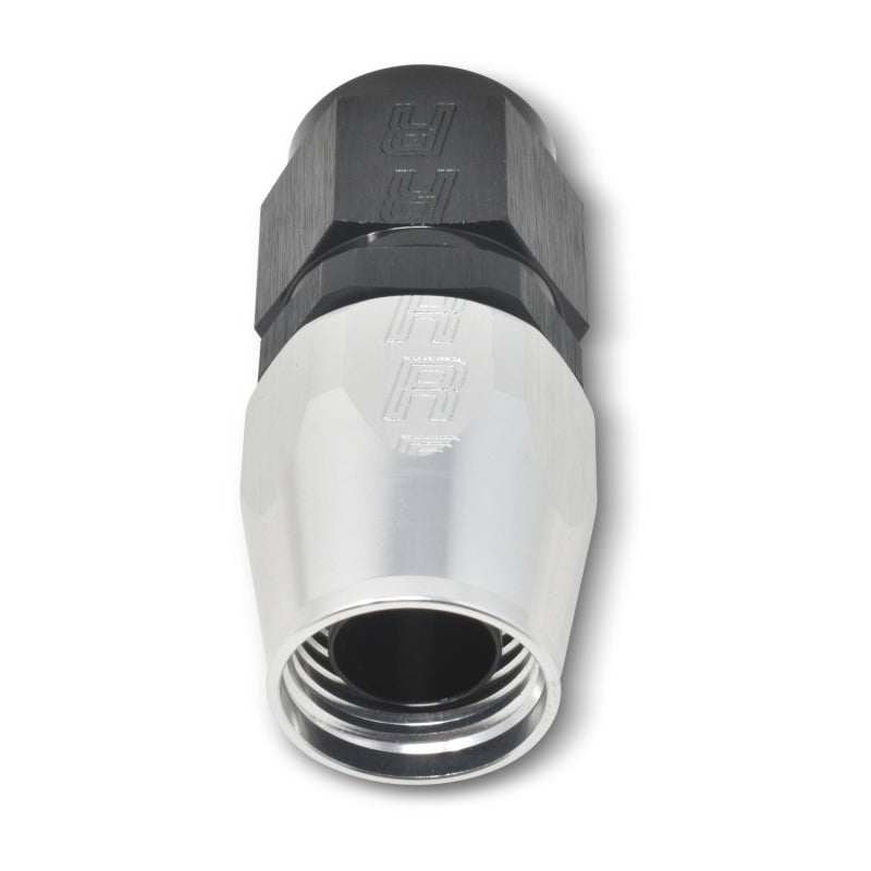 Russell 610053 Performance -12 AN Black/Silver Straight Full Flow Hose End