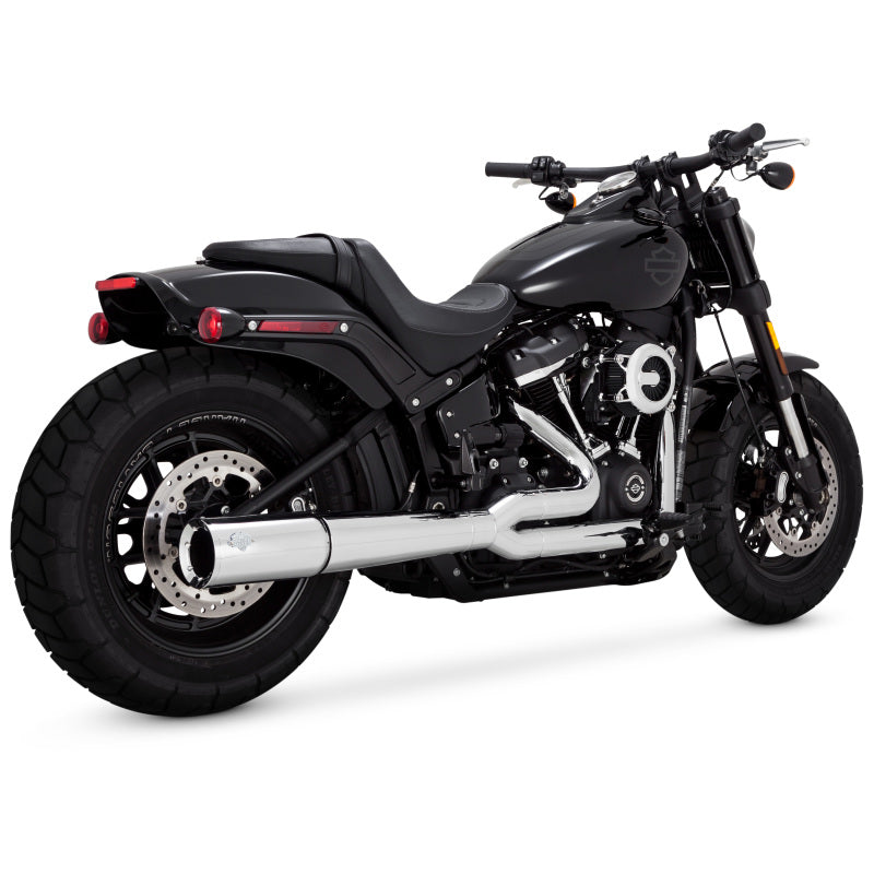 Vance and Hines 17387 Vance & Hines HD Softail 18-22 Pro Pipe Chrome PCX Full