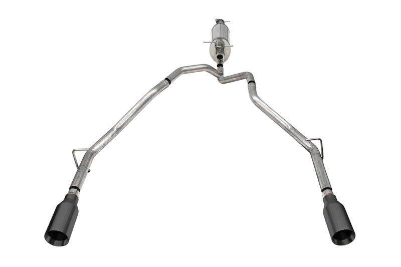 CORSA Performance 21309GNM Corsa 25-26 Ram 2.5in Stainless Steel Sport Cat-back, Dual Rear Exit 5.0in Gunmetal Tip