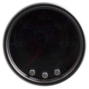 AutoMeter P34552 Autometer Spek-Pro Gauge Water Press 2 1/16in 120psi Stepper Motor W/Peak & Warn Blk/Smoke/Blk