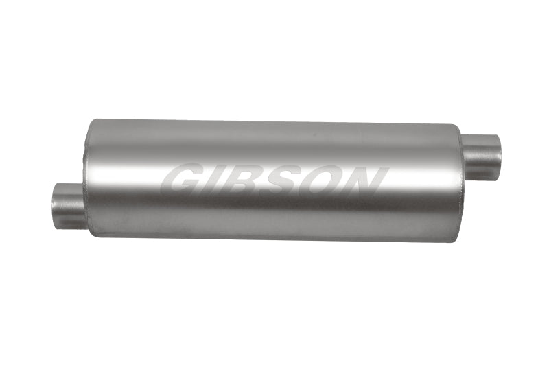 Gibson  788700S SFT Superflow Offset/Offset Round Muffler - 6x24in/2.25in Inlet/