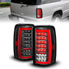 ANZO 311448 fits Chevrolet 00-06 Tahoe / GMC Yukon Full LED Taillights w/ Lightbar Black Housing/Clear Lens