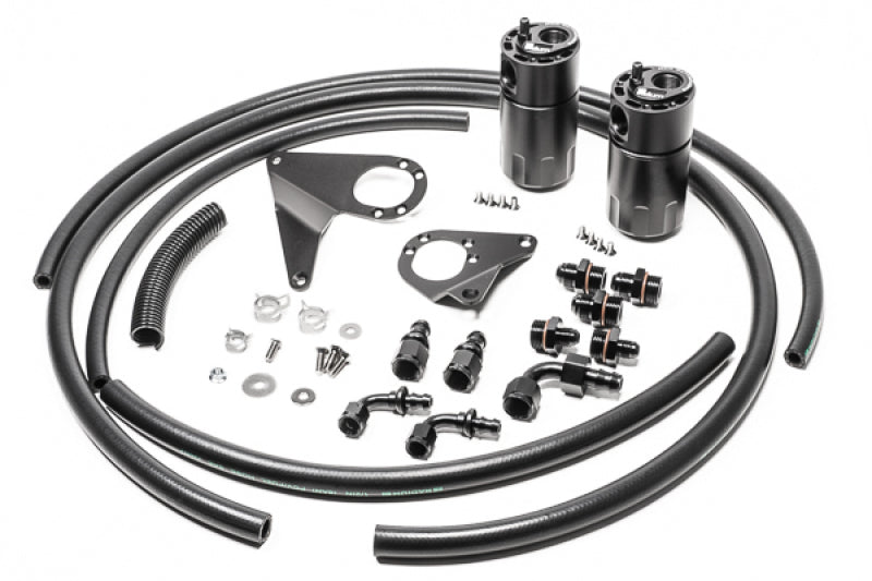 Radium Engineering 20-1107-FL Dual Catch Can Kit 08-16 fits Mitsubishi  Evo Flui