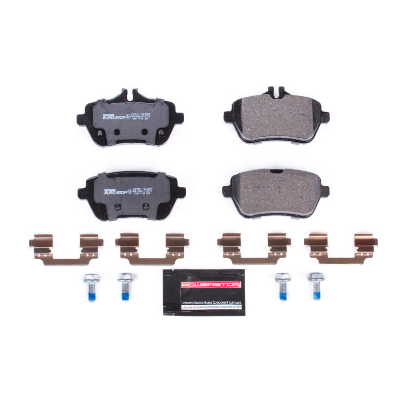 PowerStop fits Mercedes-Benz 13-18 SL550 Euro-Stop ECE-R90 Rear Brake Pads