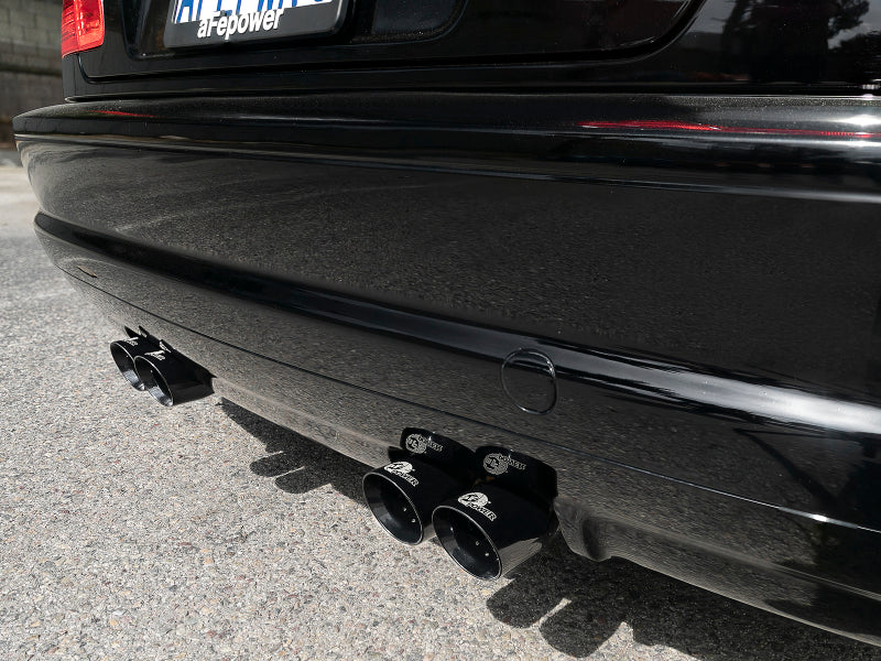 AFE 49-36344-B orceXP 2.5 IN 304 Stainless Steel Cat-Back Exhaust System w/ Bla