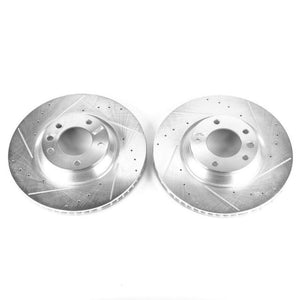 PowerStop fits Audi 07-15 Q7 Front Evolution Drilled & Slotted Rotors - Pair