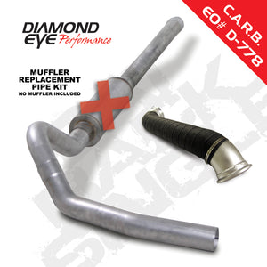 Diamond Eye Performance K4127A-RP Diamond Eye KIT 4in Catback MRP Single w/ TDP AL 06-07 fits Chevy/fits GMC 6.6L Duramax 2500/3500