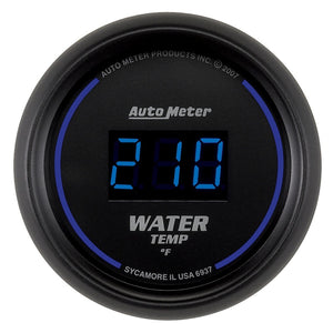 AutoMeter 6937 Autometer Cobalt Digital 52.4mm Black 0-300 deg F Water Temperature Gauge