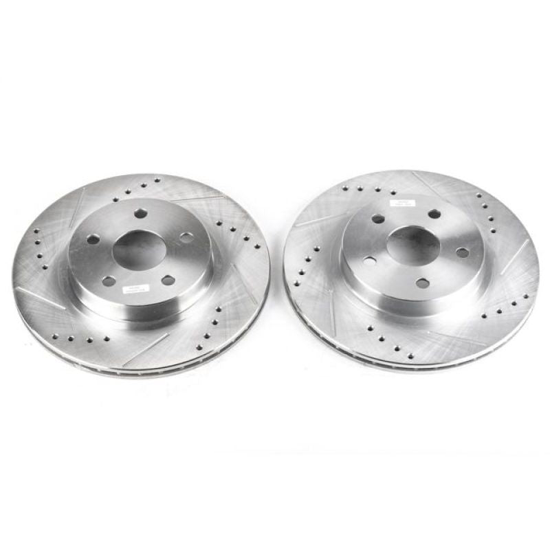PowerStop fits Toyota 96-00 RAV4 Front Evolution Drilled & Slotted Rotors - Pair