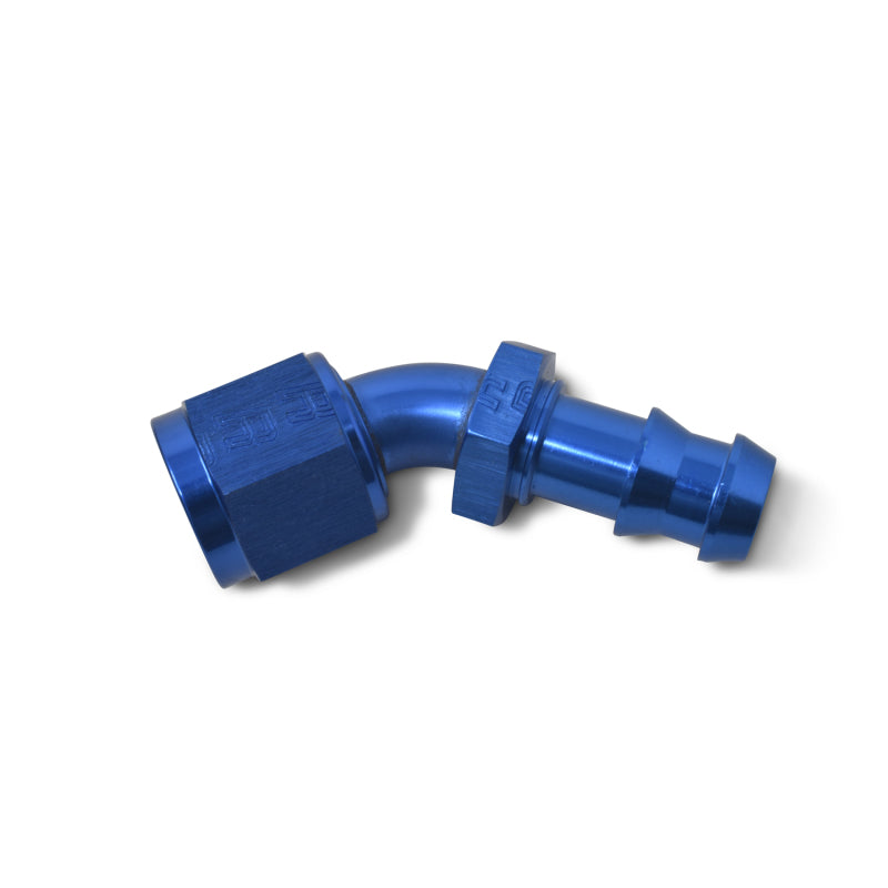 Russell 624070 Performance -4 AN Twist-Lok 45 Degree Hose End (Blue)