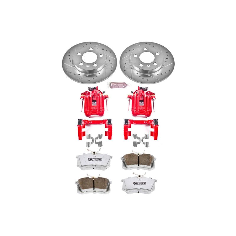 PowerStop fits Audi TT Quattro Rear Z26 Street Warrior Brake Kit w/Calipers