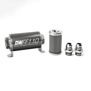 DeatschWerks 8-03-110-100K-10 Stainless Steel 10AN 100 Micron Universal Inline