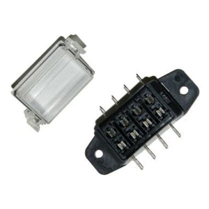 NAMZ NFB-01 ATO 4-Way Fuse Block (Water Tight Clear Cover - 1/4in. Male Disconne