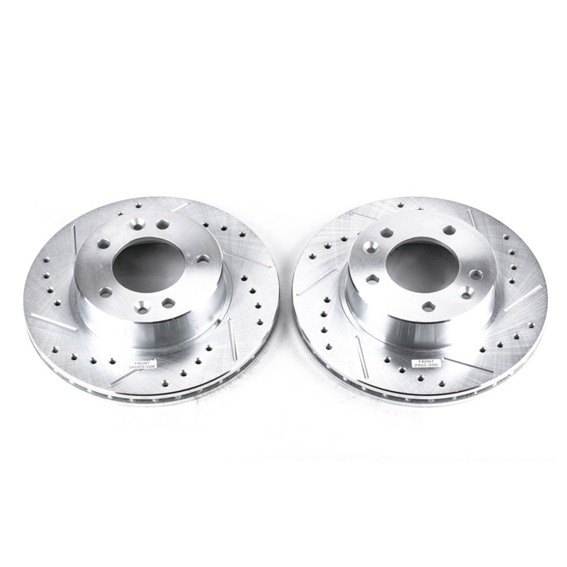 PowerStop fits Mazda 86-91 RX-7 Front Evolution Drilled & Slotted Rotors - Pair