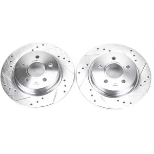 PowerStop fits Volvo 08-13 C30 Rear Evolution Drilled & Slotted Rotors - Pair