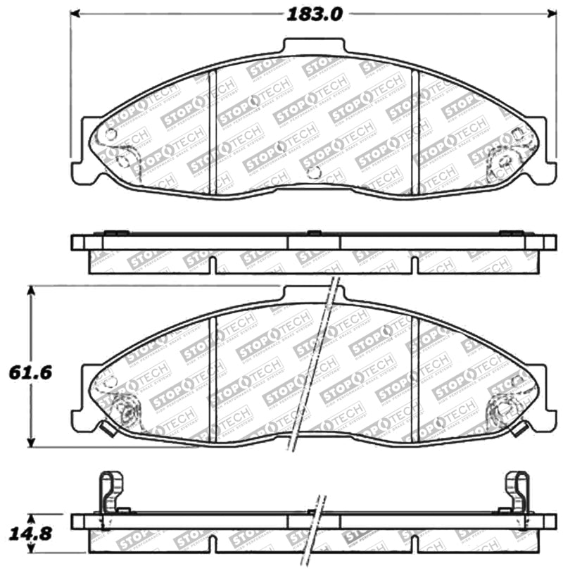 Stoptech 309.0749 Performance Brake Pads
