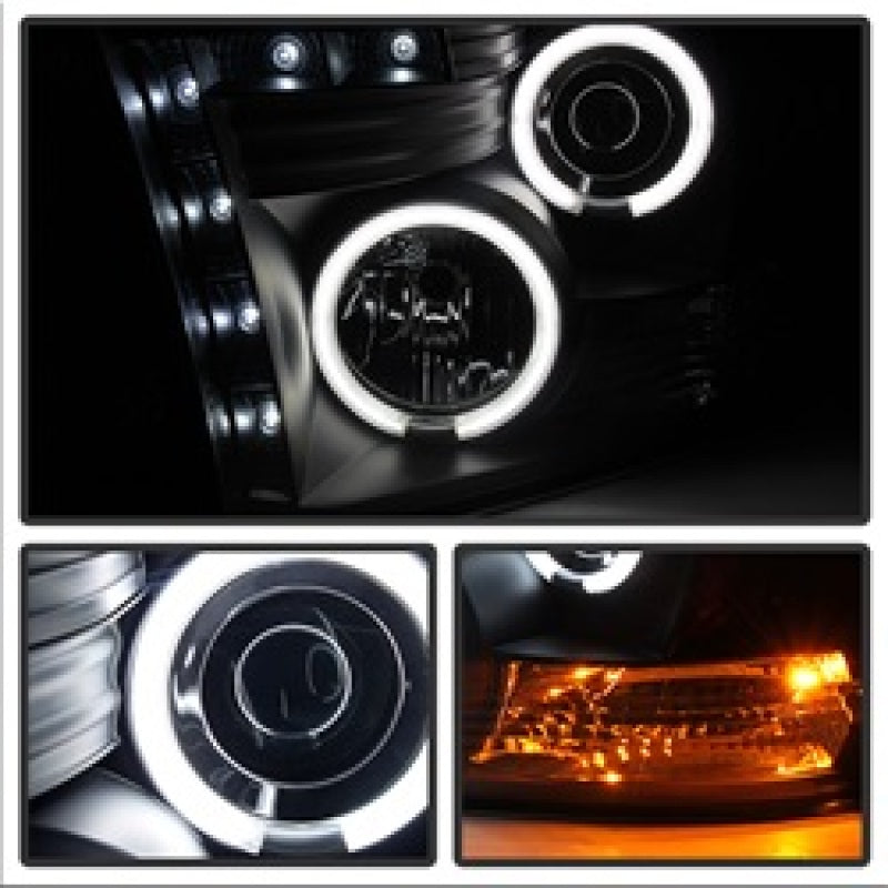 Spyder 5078810 fits Dodge 09-14 Ram 1500 Projector Halogen Model- CCFL Halo LED