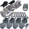 Eagle 62503000 fits Chevy 400 3.750in Crank 6.000in I-Beam Rods -5cc Flat Top 4.125in Pistons Rotating Assembly