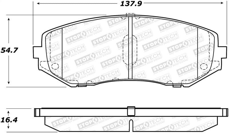 Stoptech 308.1188 Street Brake Pads