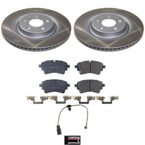 Power Stop 20-25 Audi A6 allroad Rear Semi-Coated Rotor Kit
