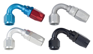 Fragola 112006 -6AN x 120 Degree Power Flow Hose End - Blue/Red