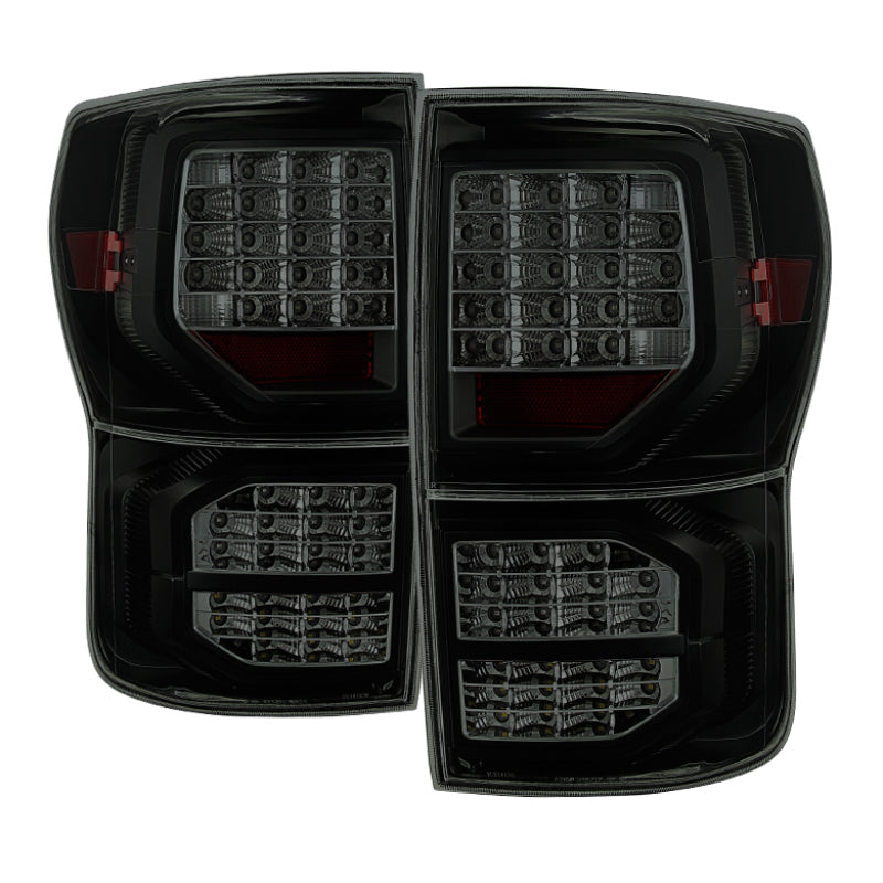 9034473 Xtune fits Toyota 07-13 Tundra LED Tail Lights Black Smoked ALT-JH-TTU