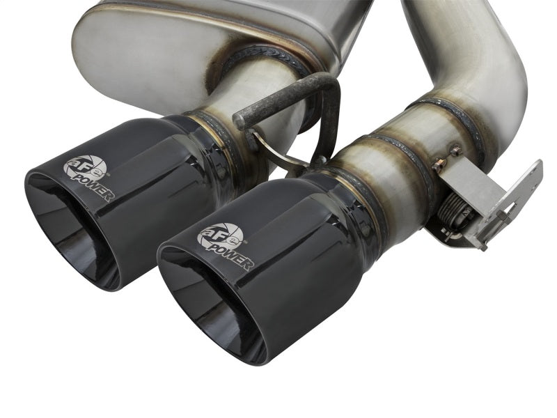 AFE 49-34068-B rce XP 3in 304 SS Axle-Back Exhaust Dual Exhaust (NPP) w/ Black