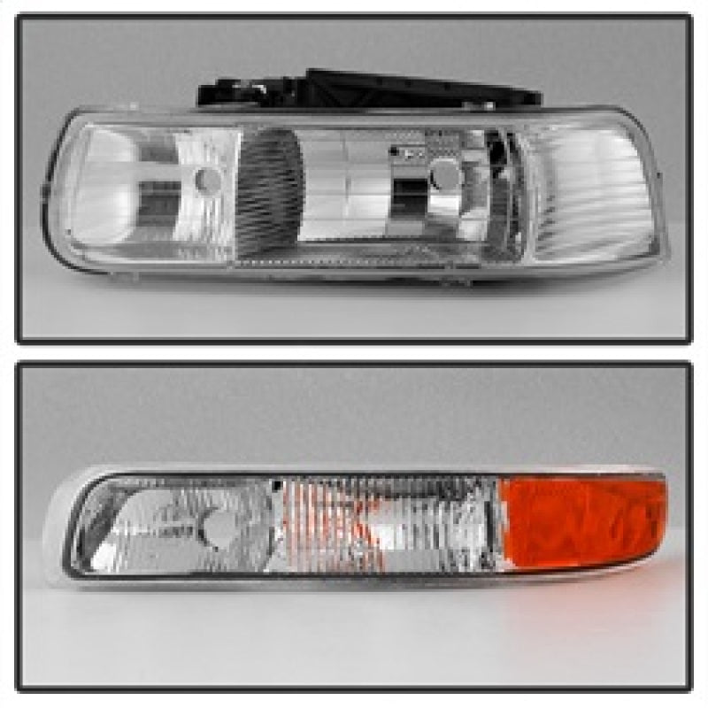xTune 9035111 fits Chevy Silverado 1500 99-02 OEM Style Headlights w/ Bumper Li