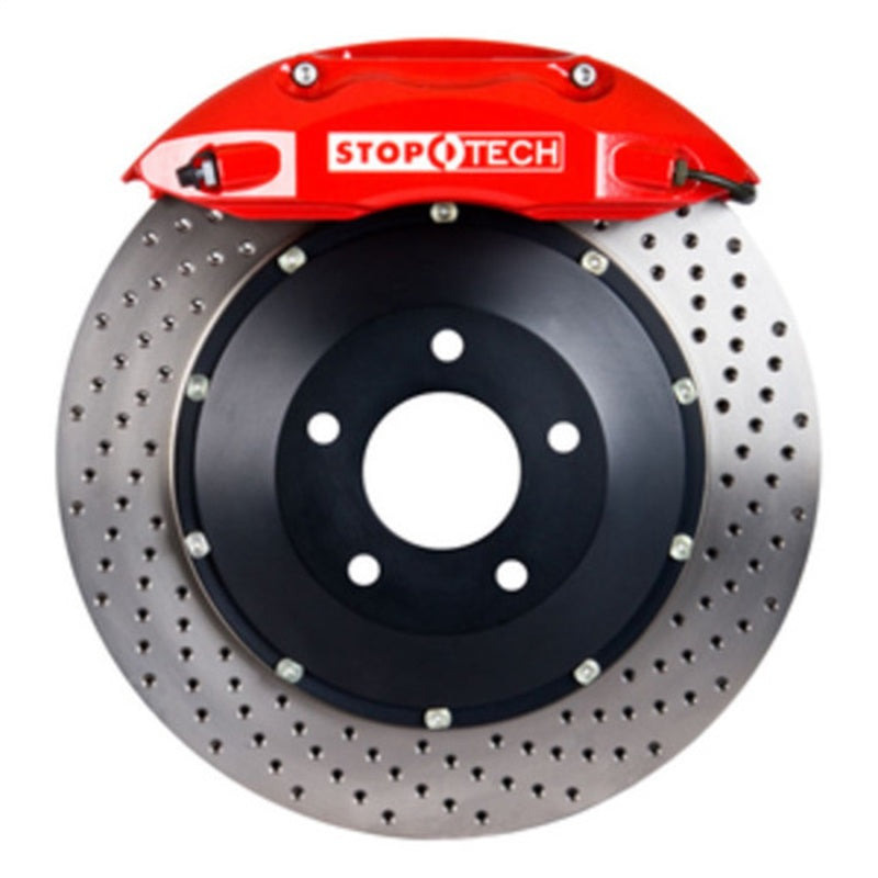 StopTech 83.055.0043.72 fits Acura 91-05 NSX Rear BBK w/Red ST-40/10 Calipers Drilled 328x28mm Rotors