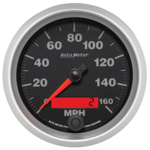 AutoMeter 5688 Autometer Electric Programmable 85.7mm Speedometer 160MPH