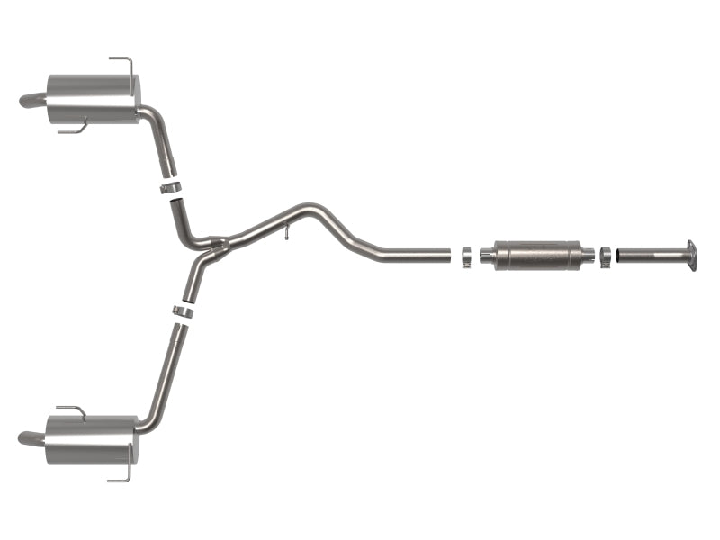 AFE 49-36805 ubaru Outback 20-23 H4-2.4L Takeda 2-1/2 IN to 2-1/4 IN 304 Stainl