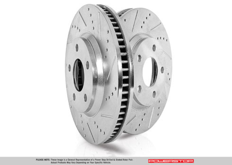 PowerStop fits Subaru 19-20 Forester Front Evolution Drilled & Slotted Rotors -