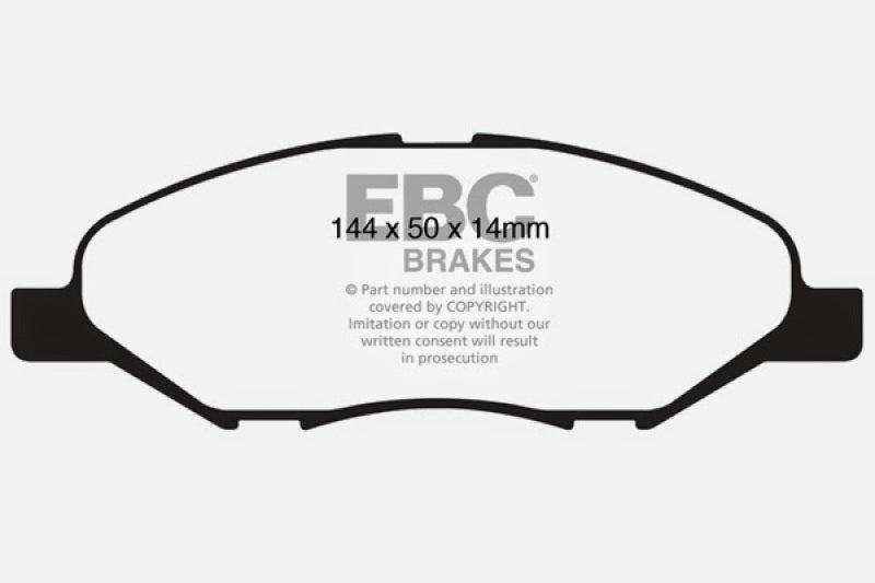 EBC DP21832 fits Nissan 09-11 Versa 1.6 Greenstuff Front Brake Pads