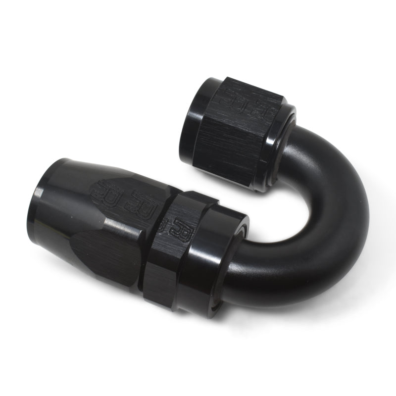 Russell 613515 Performance -8 AN Black 180 Degree Full Flow Swivel Hose End