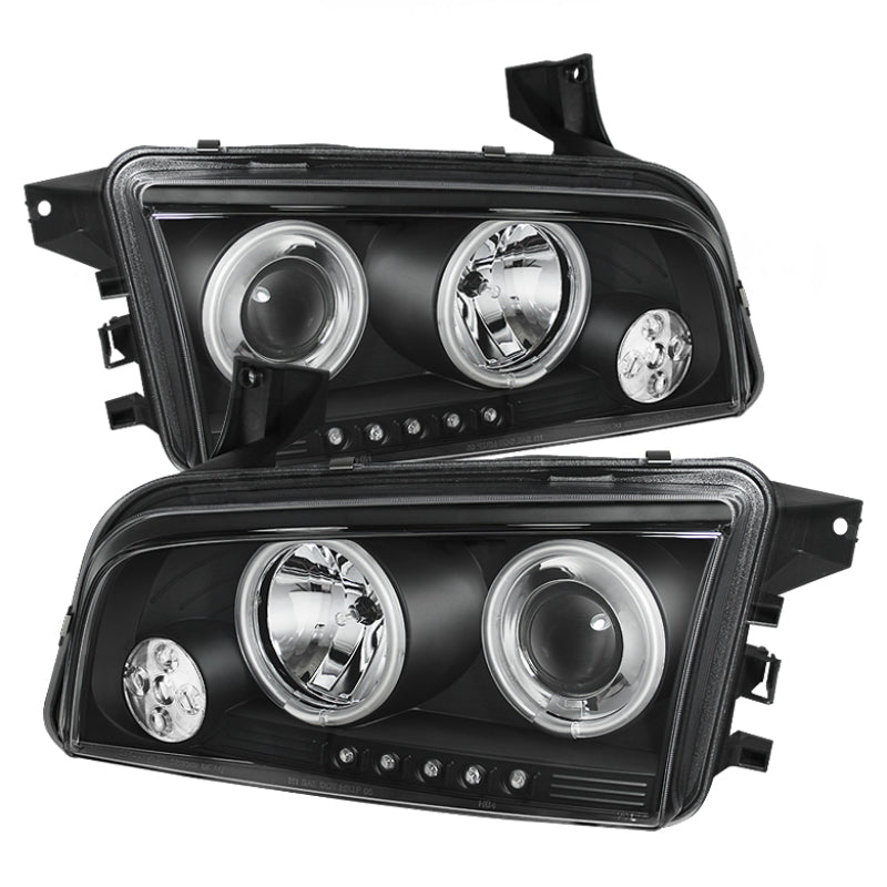 Spyder 5009715 fits Dodge 06-10 Charger Projector Headlights Halogen Model CCFL
