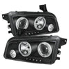 Spyder 5009715 fits Dodge 06-10 Charger Projector Headlights Halogen Model CCFL