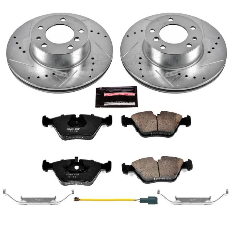 PowerStop K7334 1989 fits BMW 525i Front Z23 Evolution Sport Brake Kit