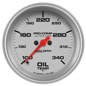 AutoMeter 4456 Autometer Ultra-Lite 2-5/8in 100-340F Oil Temp Gauge - Digital Stepper Motor