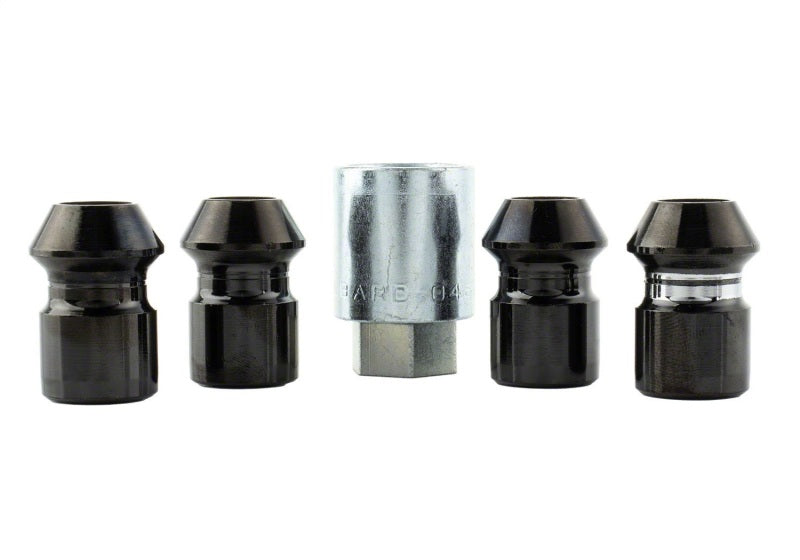 fits Ford Racing M-1A043-B M12 x 1.5 Black Security Lug Nut Kit - Set of 4