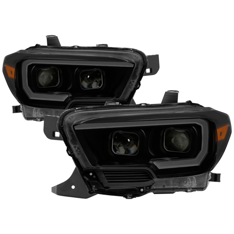 xTune 9039270 fits Toyota Tacoma 16-18 DRL Light Bar Projector Headlights - Bla
