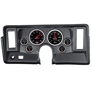 AutoMeter 7024-DB Autometer Designer Black 69-76 fits Nova Dash Kit 6pc Tach / MPH / Fuel / Oil / WTMP / Volt
