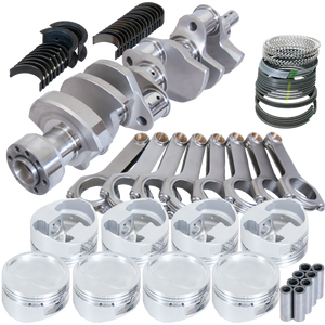Eagle 36130060 fits Chevy 350 1Pc 3.750in Crank 6.000in H-Beam -28cc 4.060in Pistons Rotating Assembly